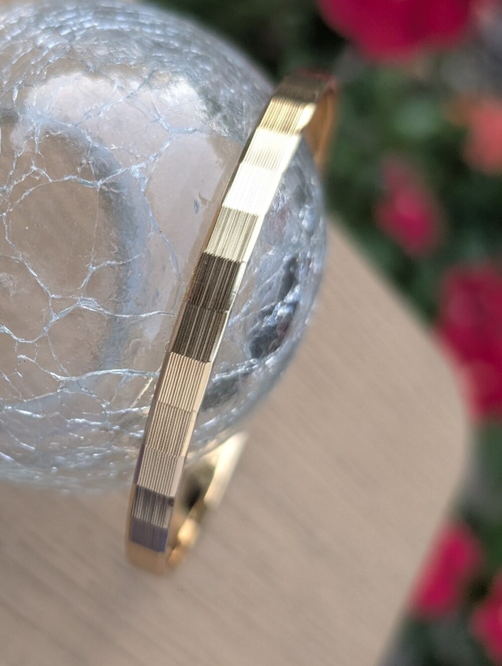 Vintage Monet  Gold Bangle Bracelet